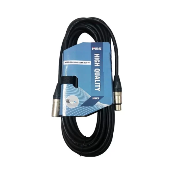 MRS BKSTG-X3M-X3F-6 CABLE BALANCEADO XLR MACHO A XLR HEMBRA 6M