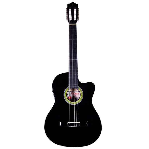 PALMER TERESA-BK GUITARRA ELECTROACUSTICA NEGRO C/CORTE (NYLON)