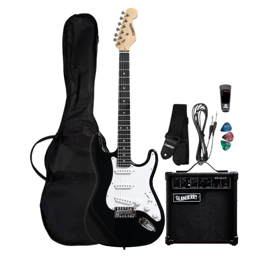 GLAMBERRY ROCKSTARTER BK PACK GUITARRA ELECTRICA