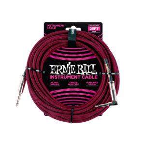 ERNIE BALL P06062 CABLE DE INSTRUMENTO BLK/RED 7,5 M