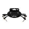 ERNIE BALL P06444 PATCH CABLE FLEX 6'' BLACK PACK X3