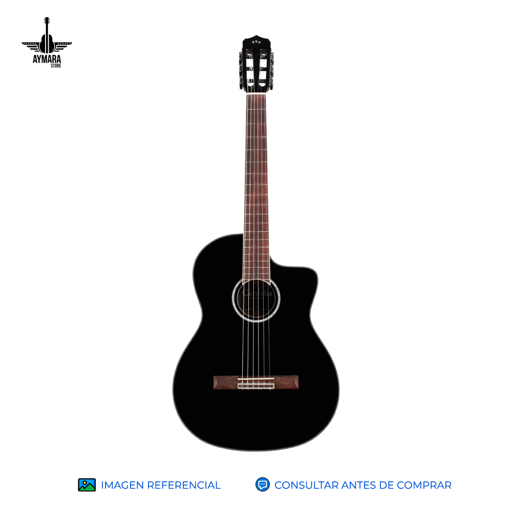 CORDOBA 05405 FUSION 5 JET GUITARRA ELECTROCUSTICA NYLON NEGRA