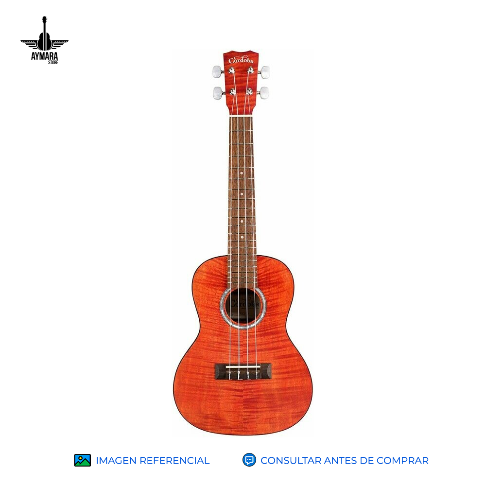 CORDOBA 15CFM ROSE RED CONCERT UKULELE MAHOGANY TOP BACK SIDES