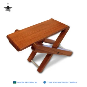 CORDOBA FOOTSTOOL FOLDING WOOD BANCO PLEGABLE MADERA