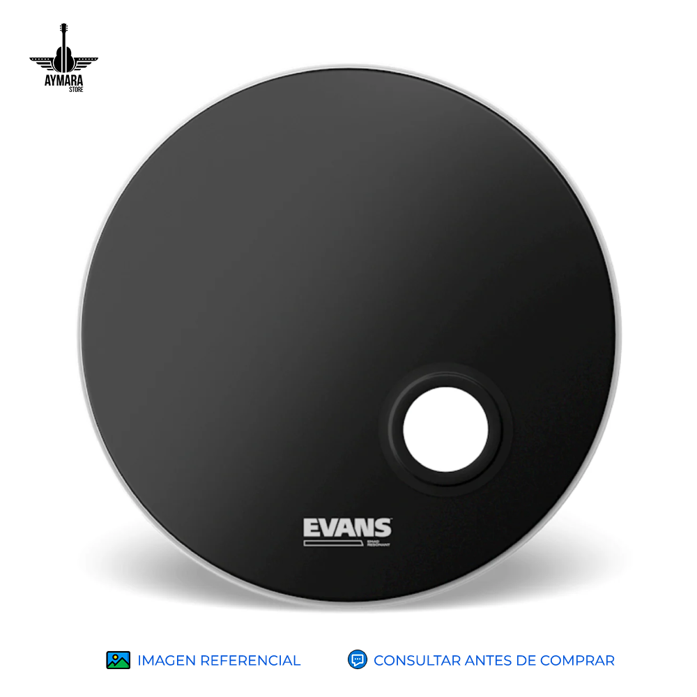 EVANS BD22REMAD EMAD RESONANT BLACK BASS DRUMHEAD 22'' PARCHE PARA BOMBO