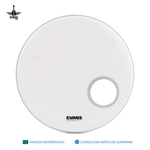 EVANS BD22RGCW EQ3 COATED WHITE RESONANT BASS DRUMHEAD 22'' PARCHE PARA BOMBO