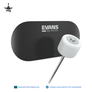 EVANS EQPB2 PROTECTOR PARA PARCHE DE BOMBO DOBLE NEGRO