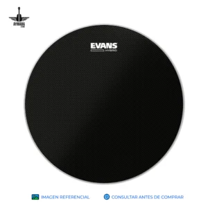 EVANS SB14MHSB HYBRID-S BLACK MARCHING SNARE DRUMHEAD 14''
