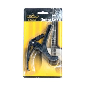 ALICE A007 CAPOTRASTE PARA GUITARRA NEGRO