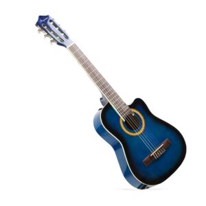 GUITARRA ACUSTICA AYMARA CUERDAS NYLON 1/2 COLOR AZUL C/FUNDA
