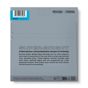 Alternative view of DUNLOP DBSBS45125 SUPER BRIGHT STAINLESS STEEL BASS STRINGS 45-125 CUERDAS PARA BAJO ELÉCTRICO