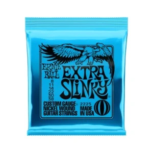 ERNIE BALL 2225 NICKEL WOUND EXTRA SLINKY 8-38 CUERDAS PARA GUITARRA ELÉCTRICA
