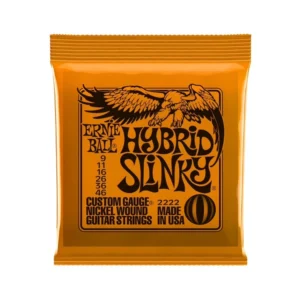 ERNIE BALL 2222 NICKEL WOUND HYBRID SLINKY 9-46 CUERDAS PARA GUITARRA ELÉCTRICA