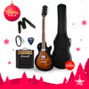 EPIPHONE E1LPOVSNH1 LES PAUL TRIBUTE E1 VINTAGE SUNBURST NICKEL PACK GUITARRA ELECTRICA + MARSHALL MG10G-E AMPLIFICADOR 10W (INCLUYE ACCESORIOS: FUNDA, CABLE, CORREA, PUA)