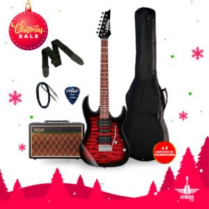 IBANEZ GRX70QA TRB PACK GUITARRA ELECTRICA + VOX PATHFINDER AMPLIFICADOR 10W (INCLUYE ACCESORIOS: FUNDA, CABLE, CORREA, PUA)