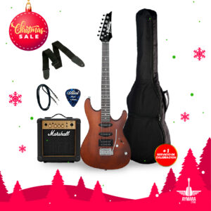 IBANEZ GSA60 WNF PACK GUITARRA ELECTRICA + MARSHALL MG10G-E AMPLIFICADOR 10W (INCLUYE ACCESORIOS: FUNDA, CABLE, CORREA, PUA)