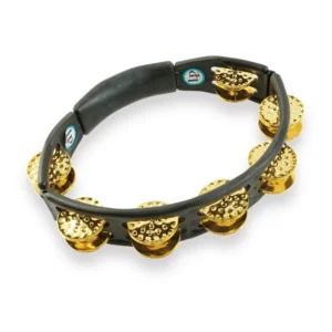 LATIN PERCUSSION LP174 CYCLOPS TAMB BLK DIMP BRASS HANDHELD PANDERETA MANO