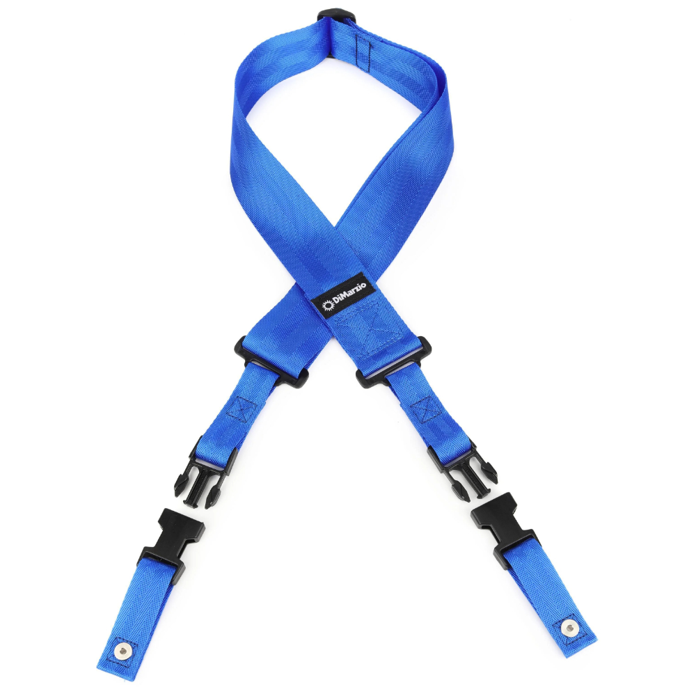 DIMARZIO DD2200BL CLIPLOCK GUITAR STRAP BLUE
