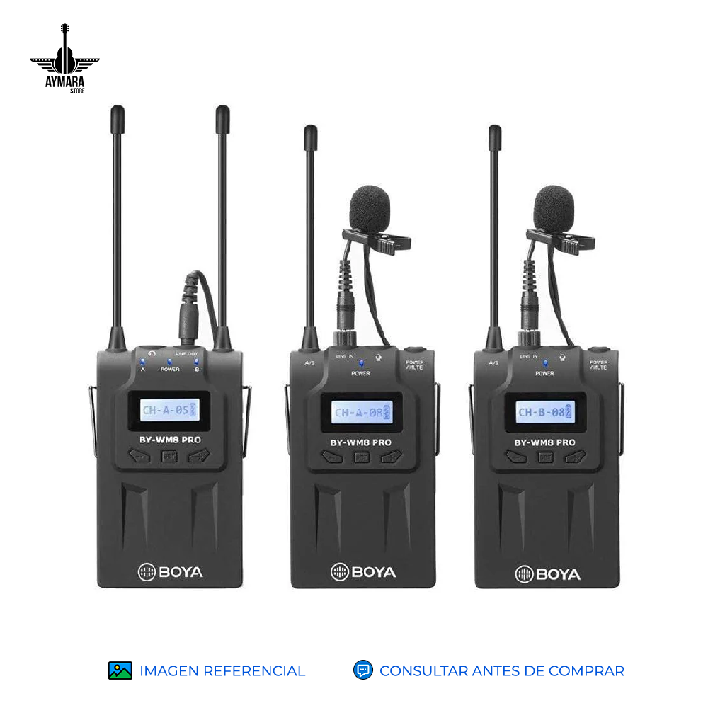 BOYA BY-WM8 PRO-K2 MICROFONO INALAMBRICO