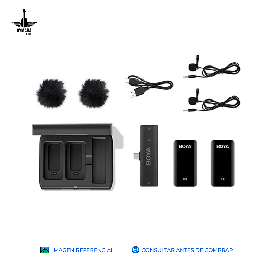 BOYA BY-XM6-K6 SISTEMA DE MICROFONO INALAMBRICO