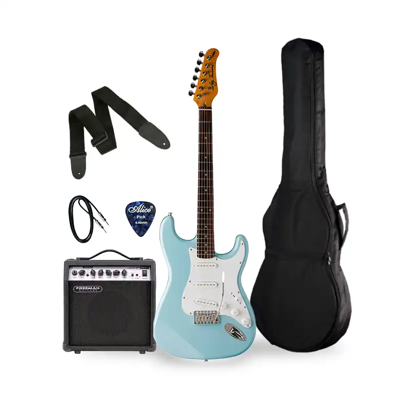 JT-300-DB-A-U + FREEMAN GA-20RT AMPLIFICADOR COMBO GUITARRA 15W (INCLUYE ACCESORIOS: FUNDA, CABLE, CORREA, PUA)