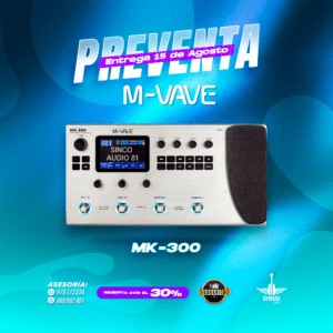 PREVENTA M-VAVE MK-300 PEDAL MULTIEFECTOS PARA GUITARRA ELECTRICA