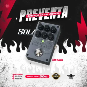 PREVENTA SOLAR CHUG PEDAL DISTORSION PARA GUITARRA ELECTRICA